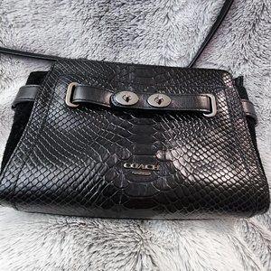 Coach black mini leather purse - Crossbody